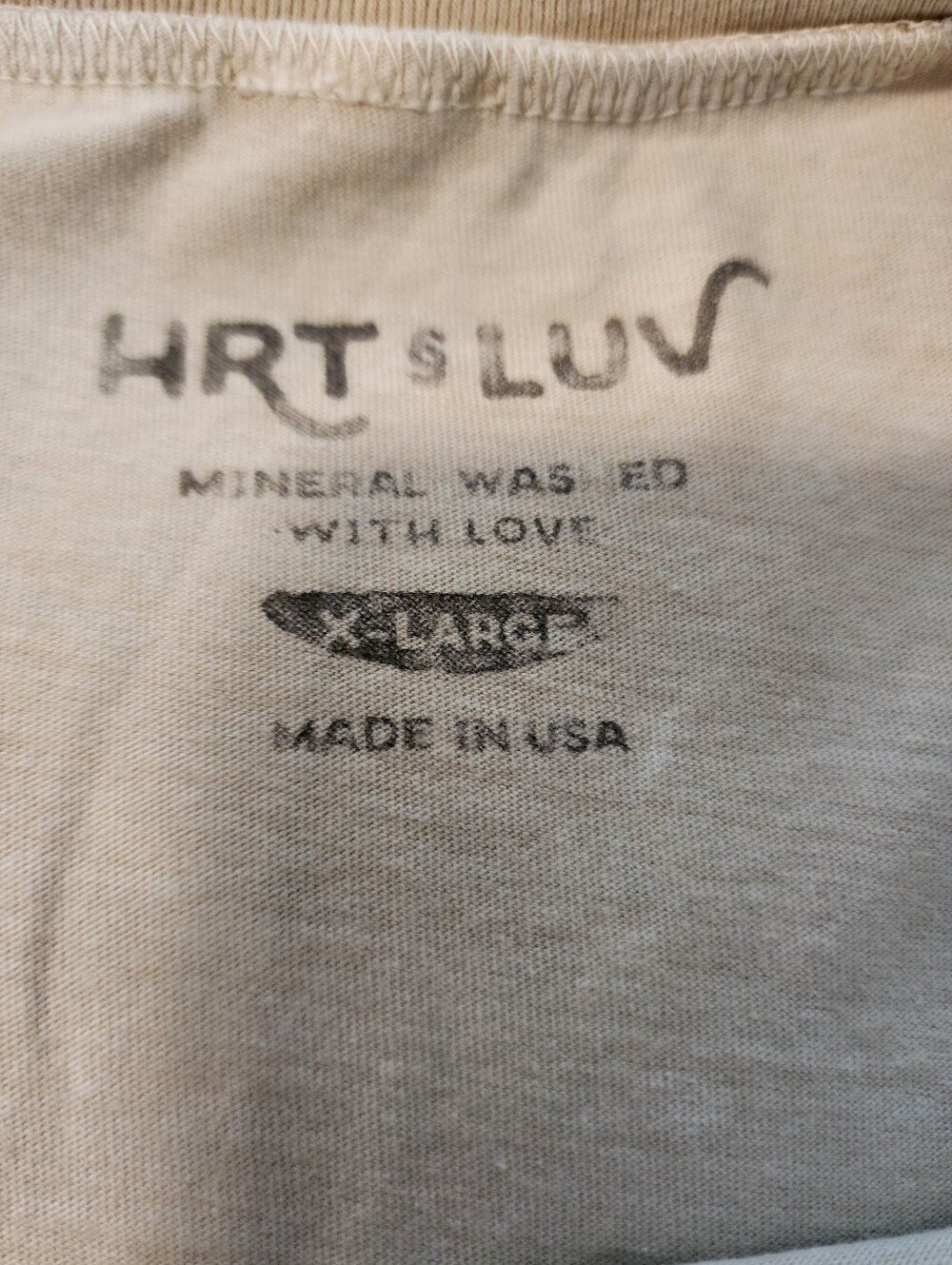 HRT & LUV Nashville Graphic Tee in Beige, Size XL - Picture 5 of 7